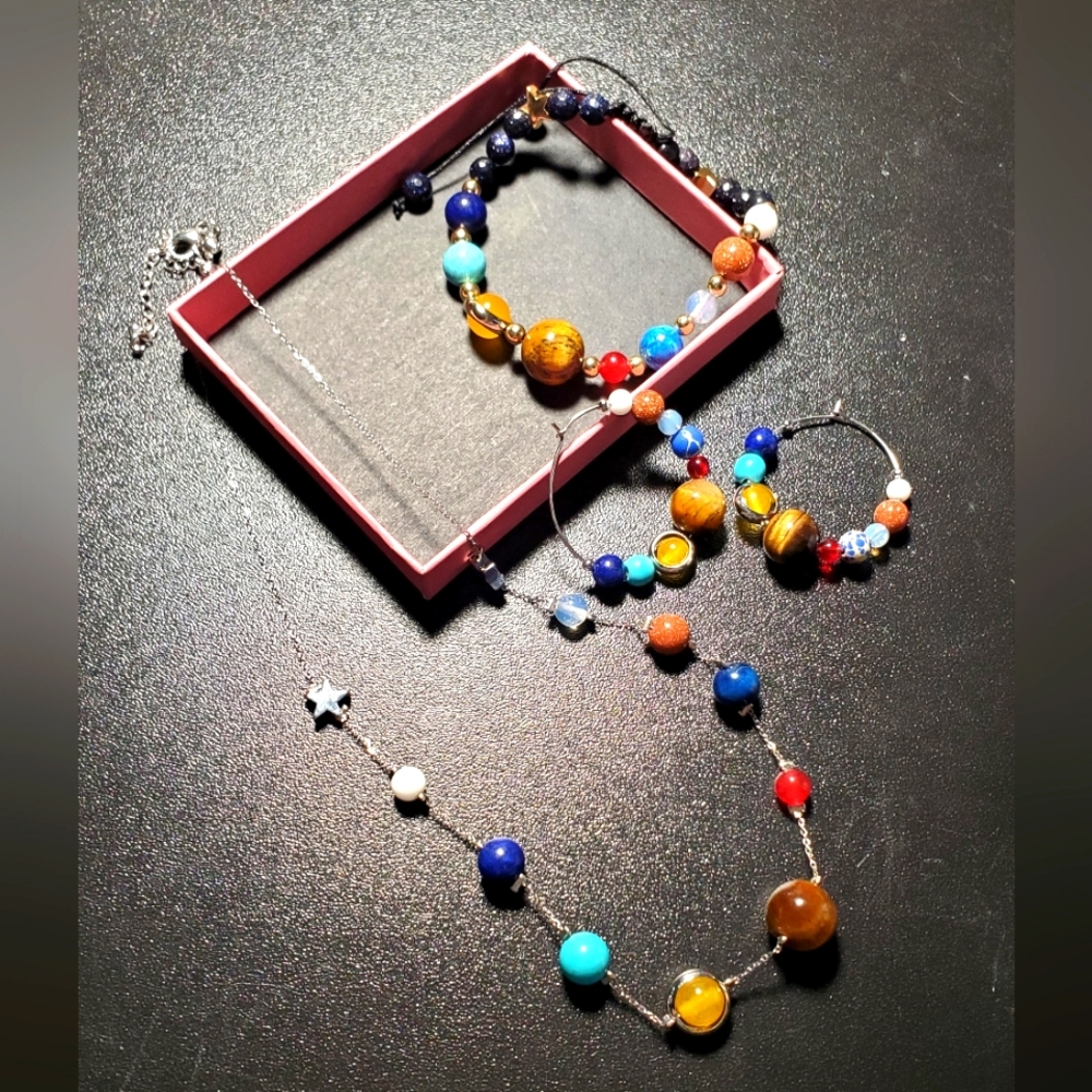 Planetary jewelry set